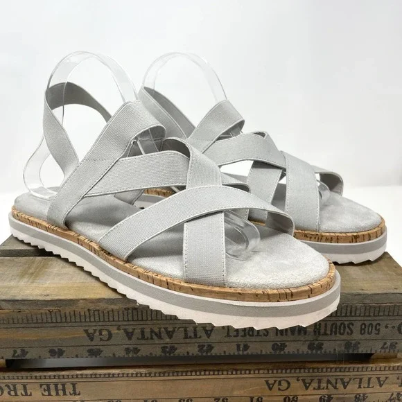 B-52 by Bullboxer Light Grey Primm Strappy Sandal Size 11 New - Picture 5 of 13